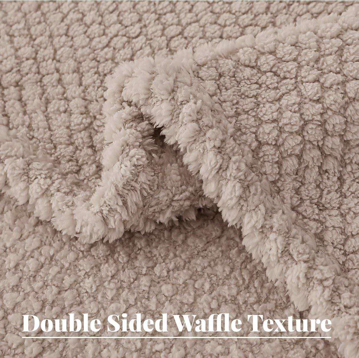 PLAID IN MORBIDA E CALDA FLANELLA CORAL BEIGE 200X220