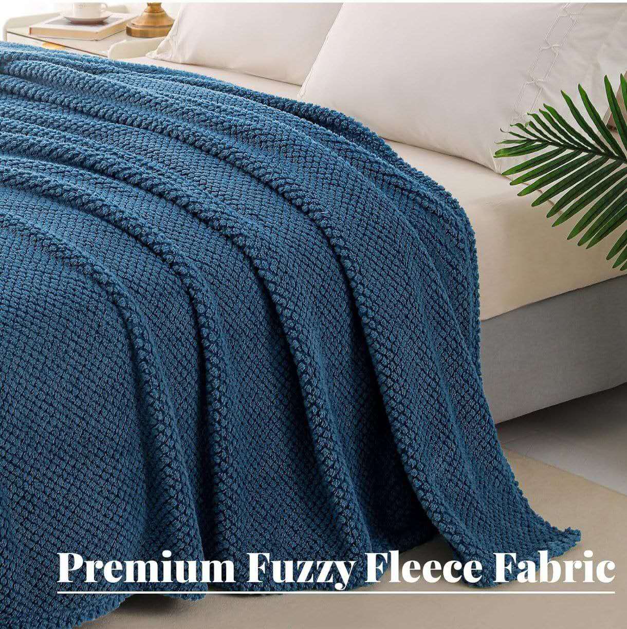 PLAID IN MORBIDA E CALDA FLANELLA CORAL OTTANIO 200X220