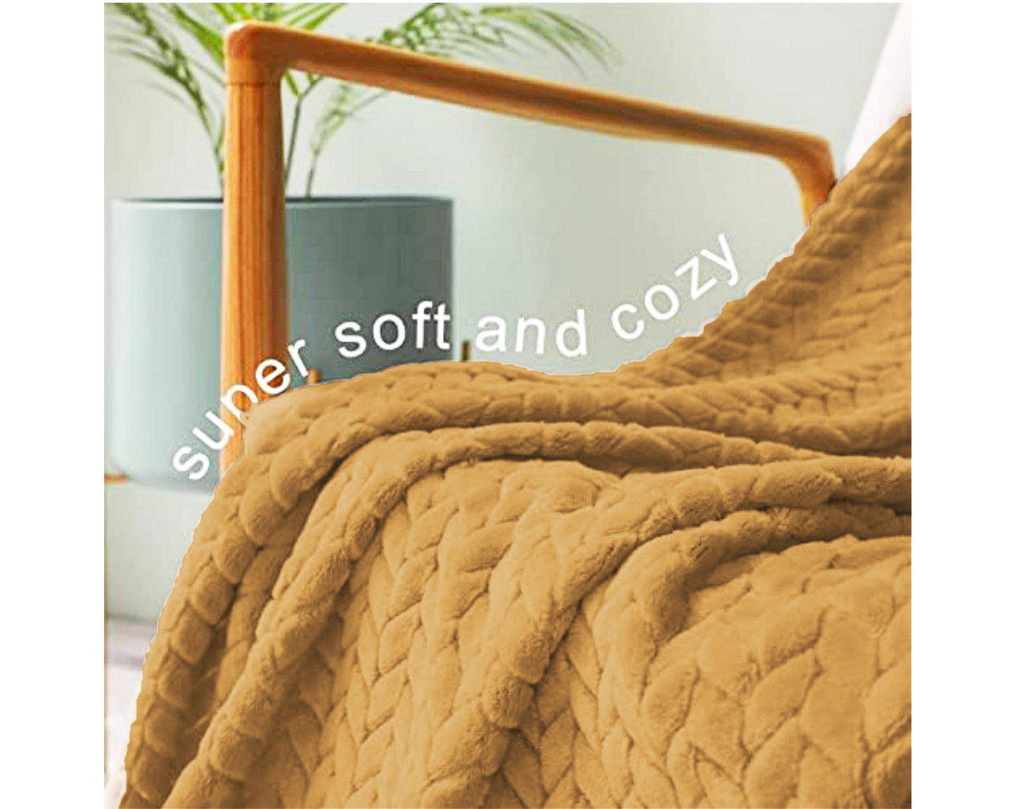 PLAID IN MORBIDA E CALDA FLANELLA CORAL MARRONE 200X220