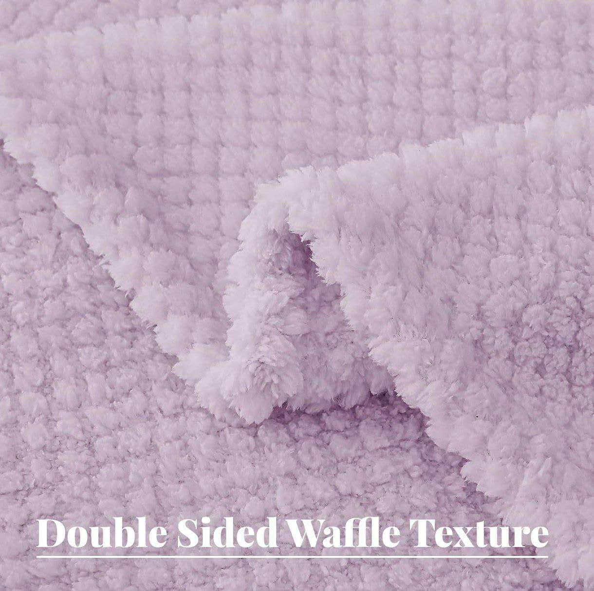 PLAID IN MORBIDA E CALDA FLANELLA CORAL LILLA 160X200