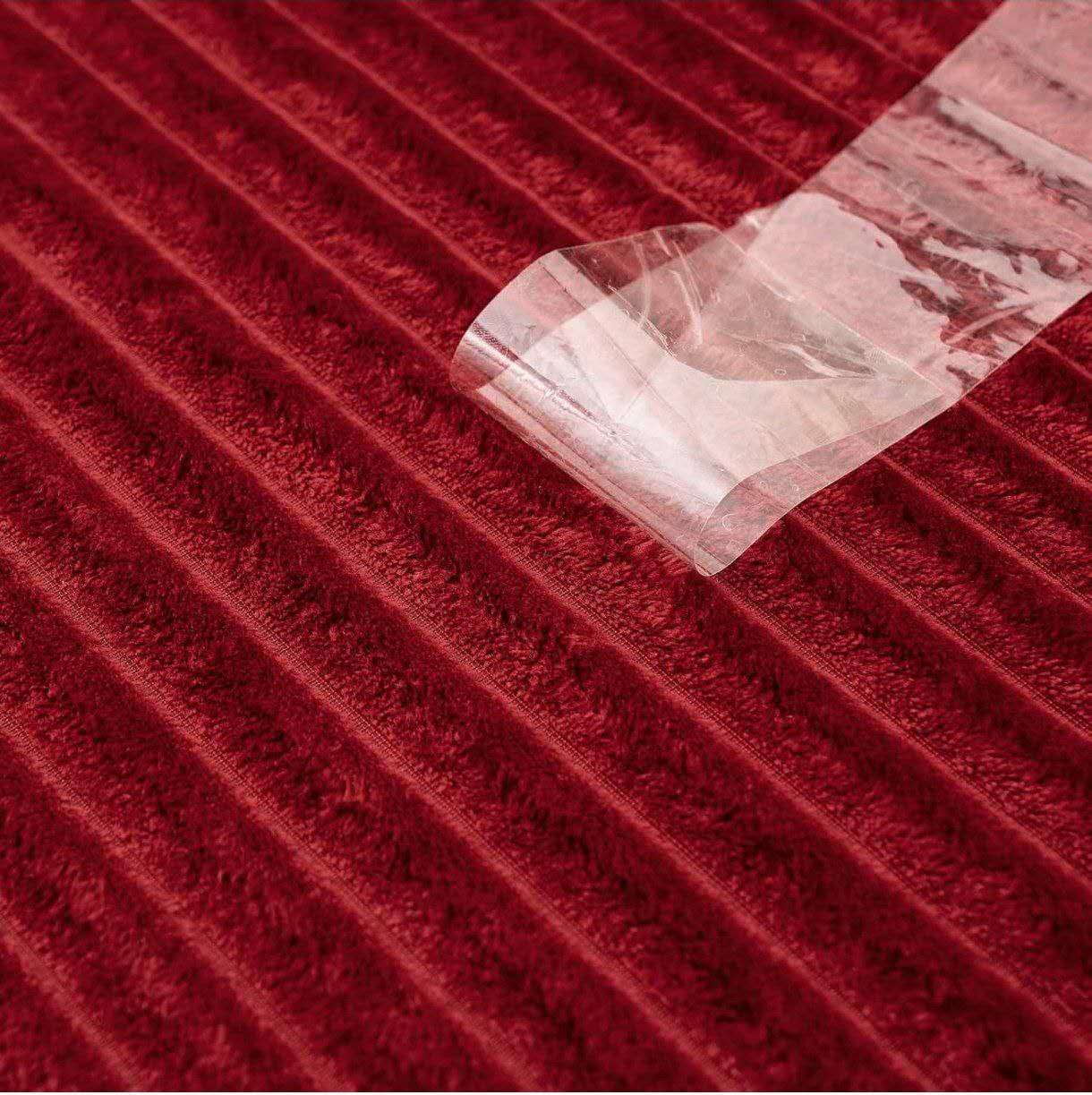 PLAID IN MORBIDA E CALDA FLANELLA CORAL BORDEAUX 160X200