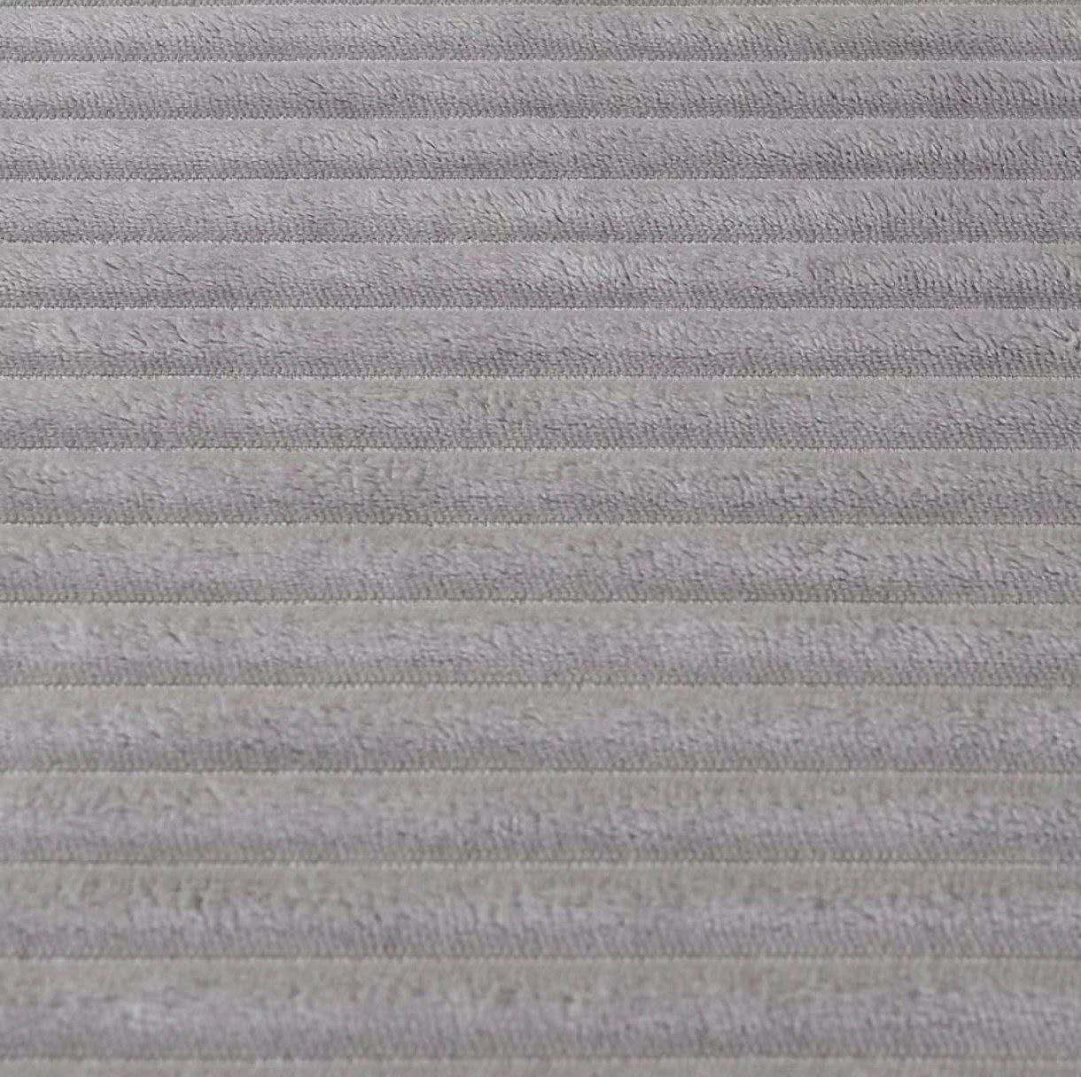 PLAID IN MORBIDA E CALDA FLANELLA CORAL GRIGIO CHIARO 160X200