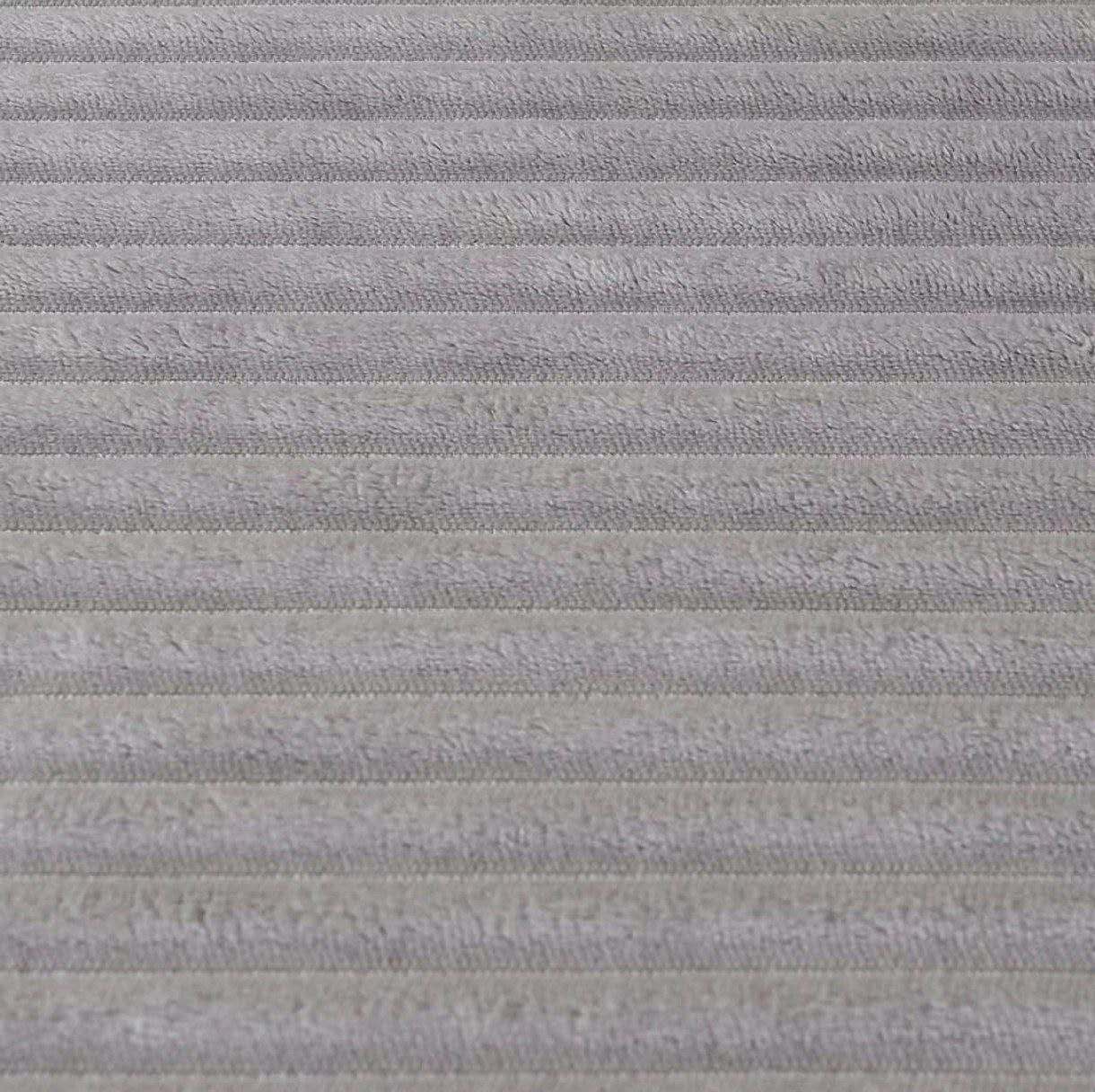 PLAID IN MORBIDA E CALDA FLANELLA CORAL GRIGIO CHIARO 200X220